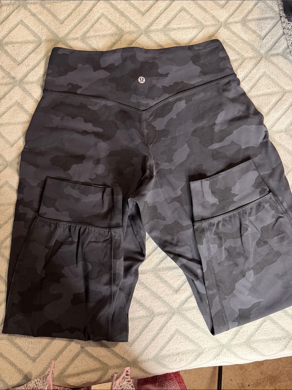 lululemon athletica Black/Grey Camo High-Rise Pocket Leggings